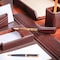Dacasso Chocolate Brown Leather Letter Opener AG-3427 - alternate 2